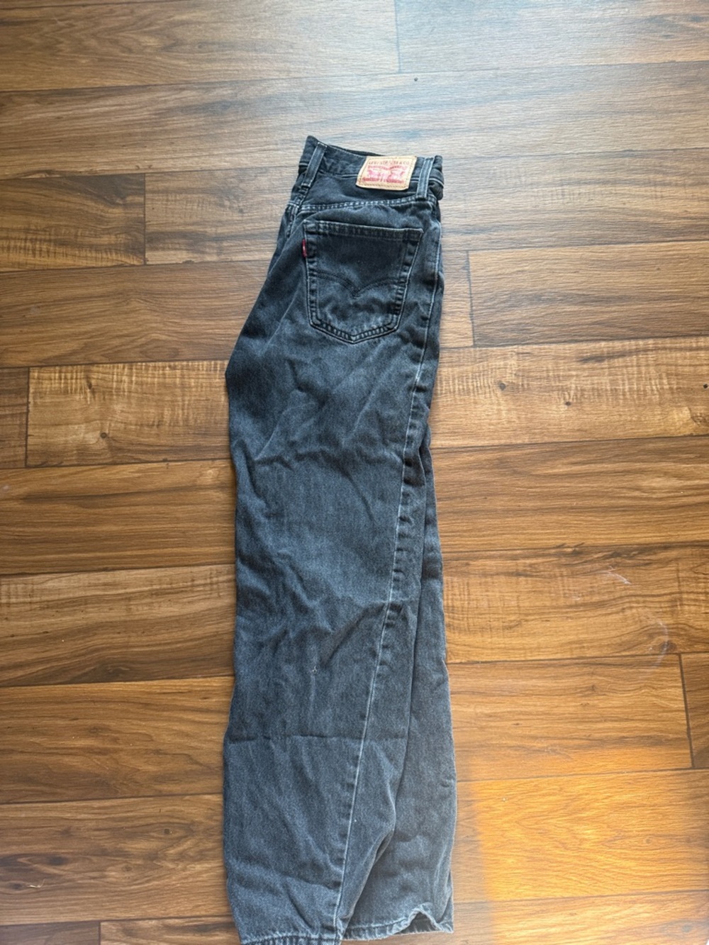 Levi's Charcoal Black Straight Jeans
